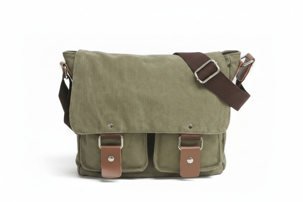 Classic Canvas Messenger Shoulder - Travel Base Works -