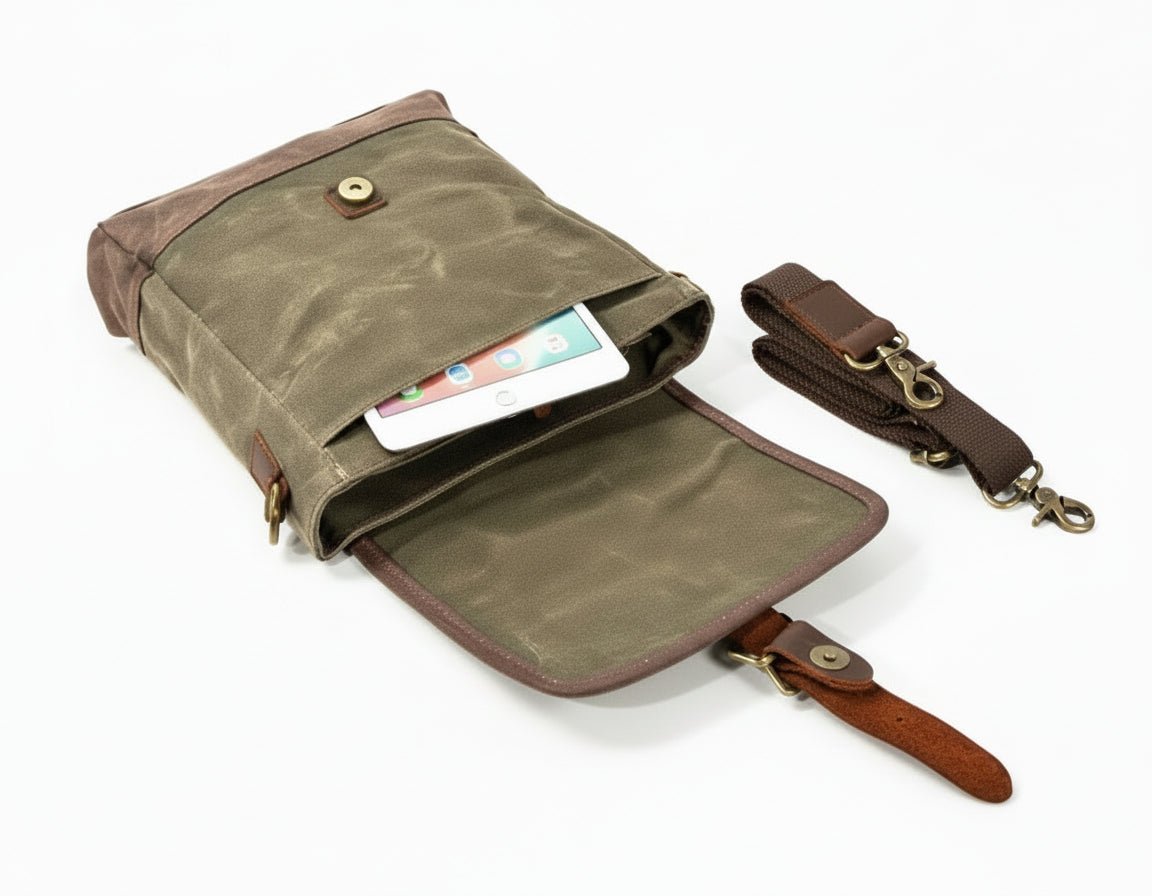 Canvas Messenger Shoulder - Travel Base Works - 