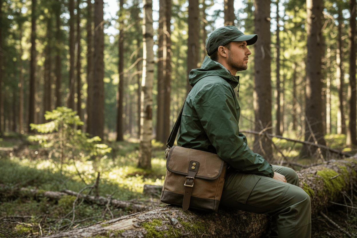 Canvas Messenger Shoulder - Travel Base Works - 