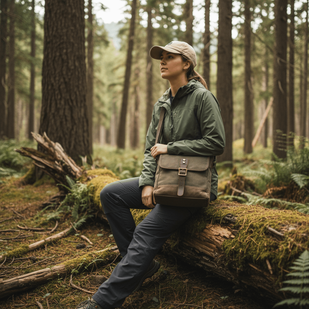 Canvas Messenger Shoulder - Travel Base Works - 