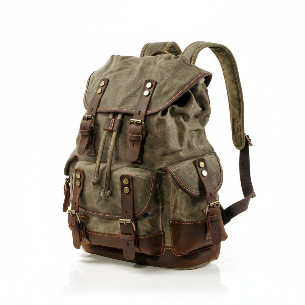 Classic Canvas Backpack - Travel Base Works - Backpack