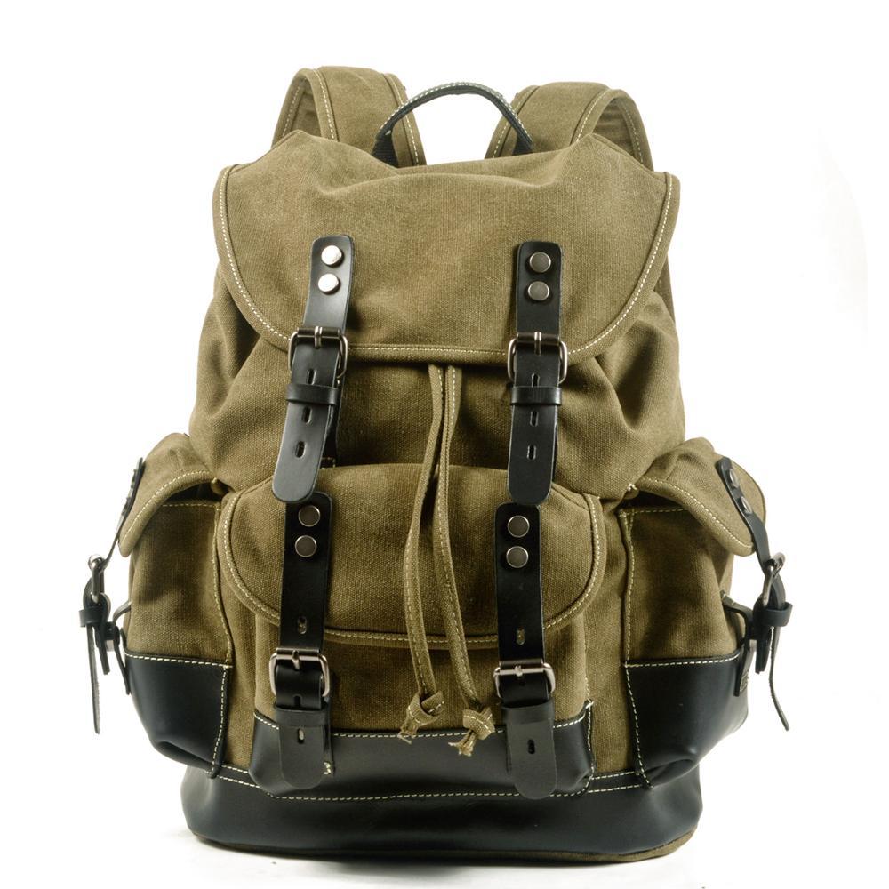 Classic Canvas Backpack - Travel Base Works - Backpack