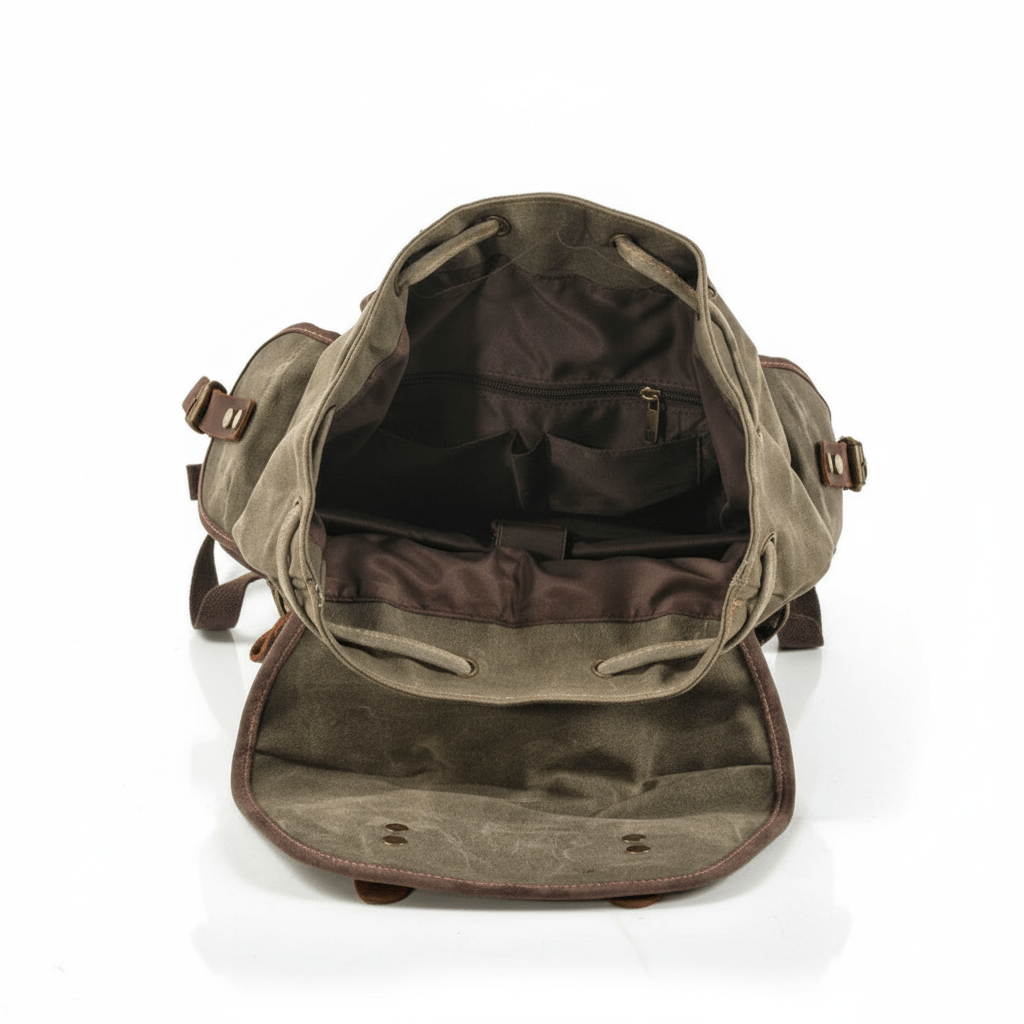 Classic Canvas Backpack - Travel Base Works - Backpack