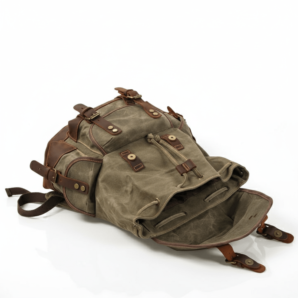 Classic Canvas Backpack - Travel Base Works - Backpack