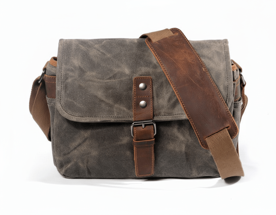 Classic Canvas Camera Messenger - Travel Base Works - Camera Bag