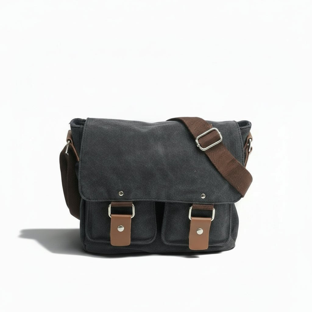 Classic Canvas Messenger Shoulder - Travel Base Works - 