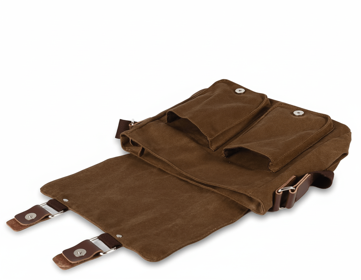 Classic Canvas Messenger Shoulder - Travel Base Works - 