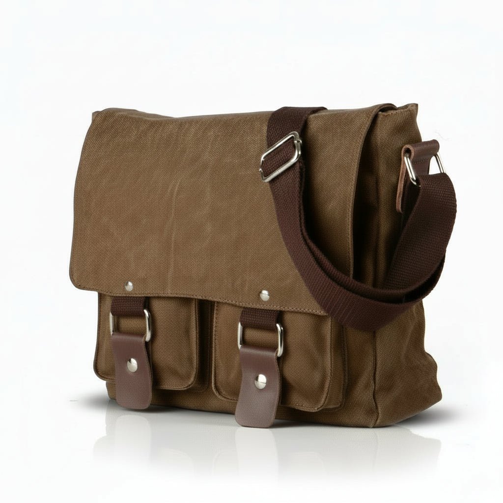 Classic Canvas Messenger Shoulder - Travel Base Works - 
