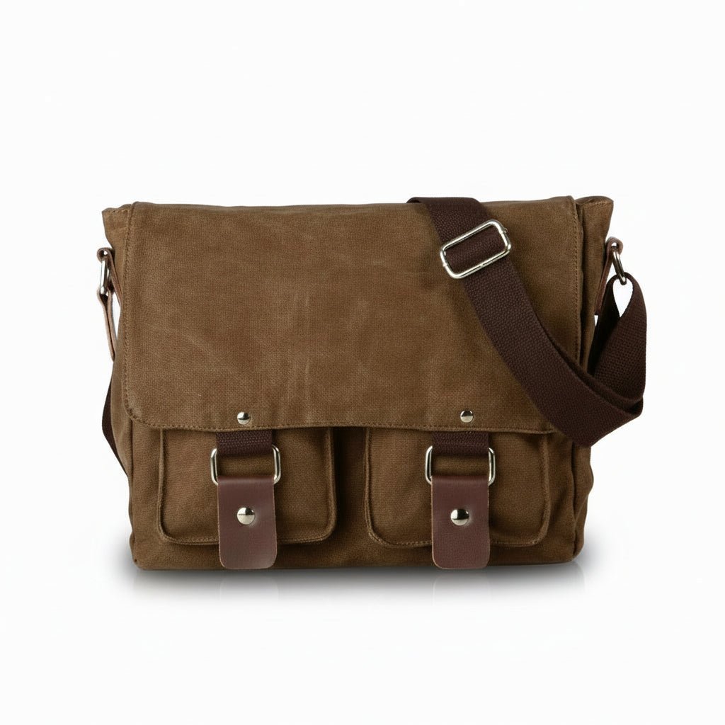 Classic Canvas Messenger Shoulder - Travel Base Works - 