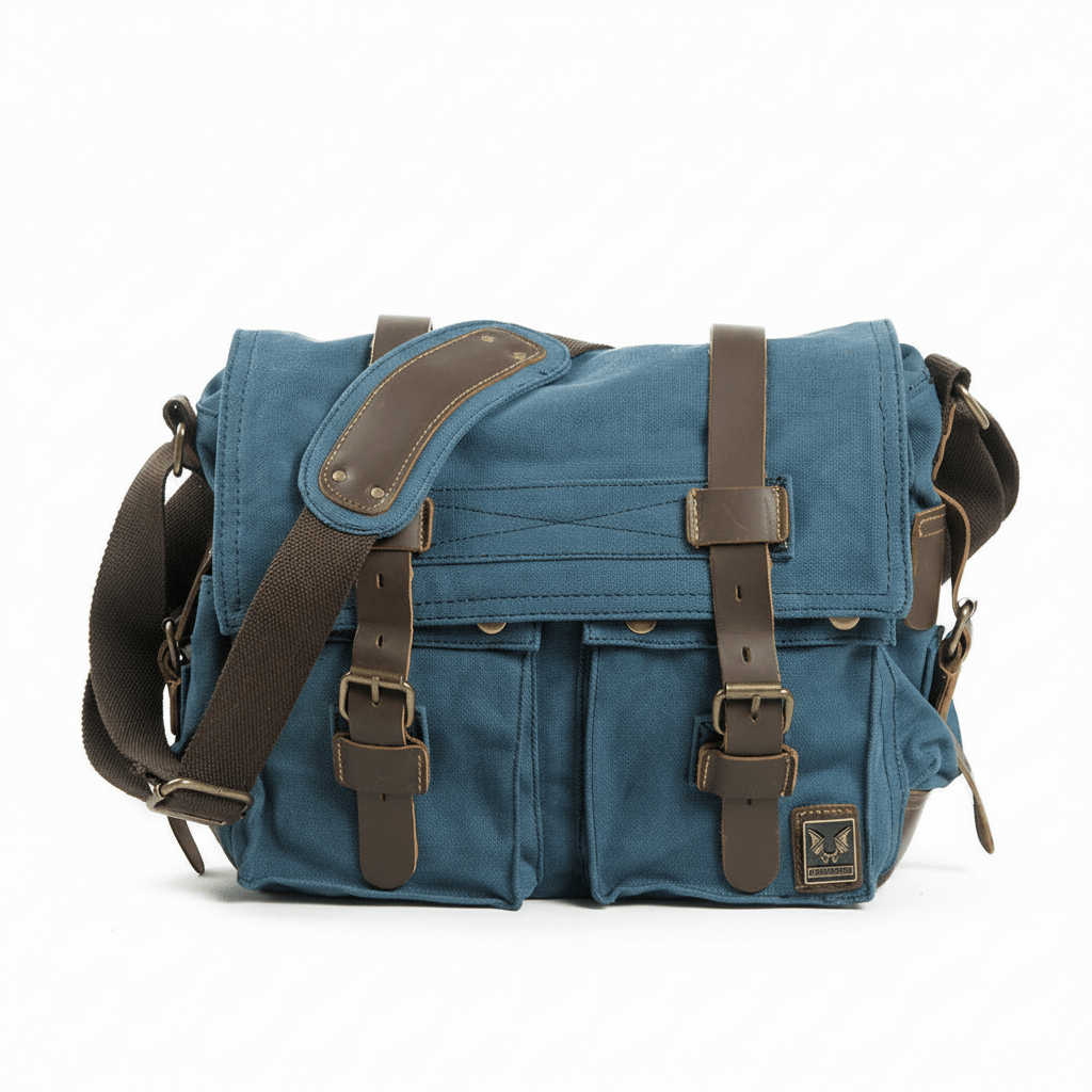 Heritage Canvas Shoulder Bag - Travel Base Works - Shoulder Bag