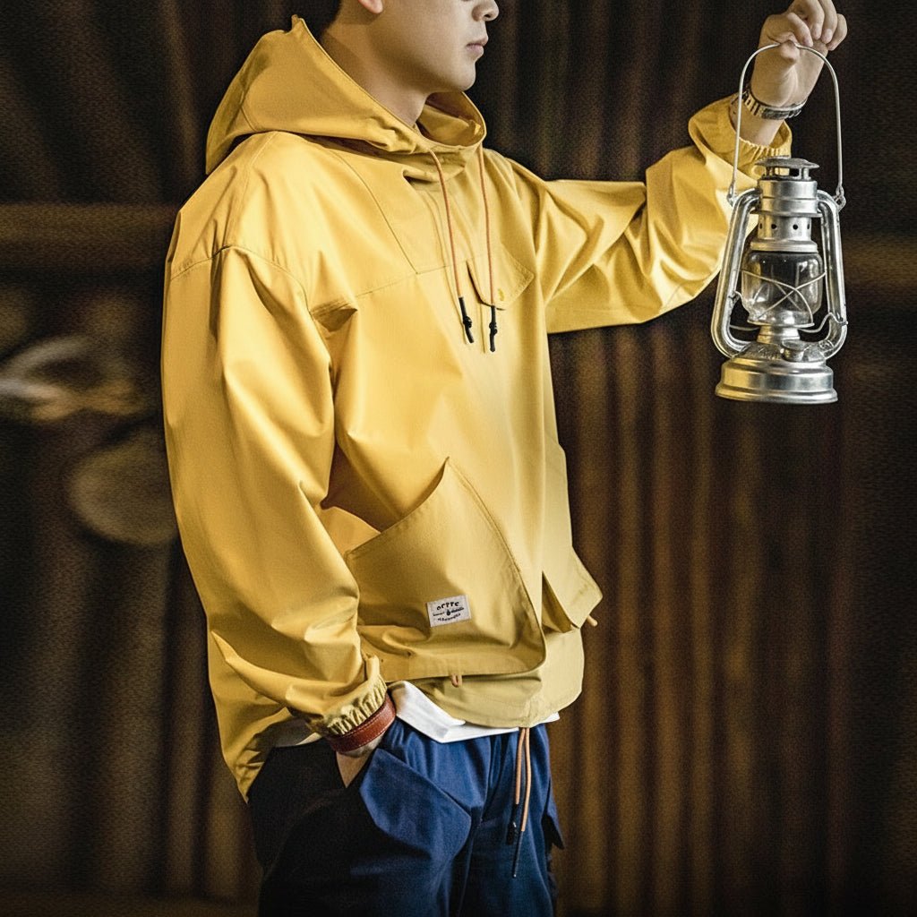 防風アノラックジャケット｜軽量・撥水｜デイリー＆アウトドア兼用 - Travel Base Works - 