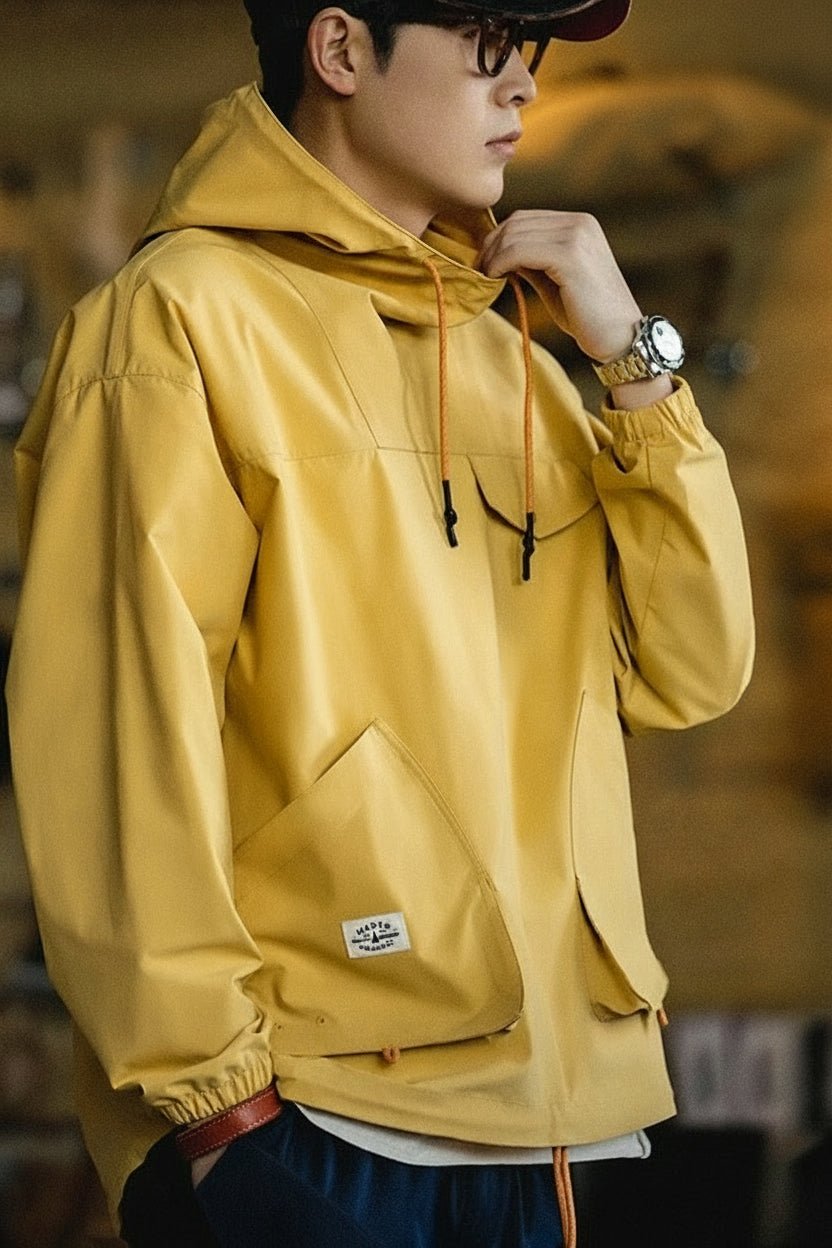 防風アノラックジャケット｜軽量・撥水｜デイリー＆アウトドア兼用 - Travel Base Works - 